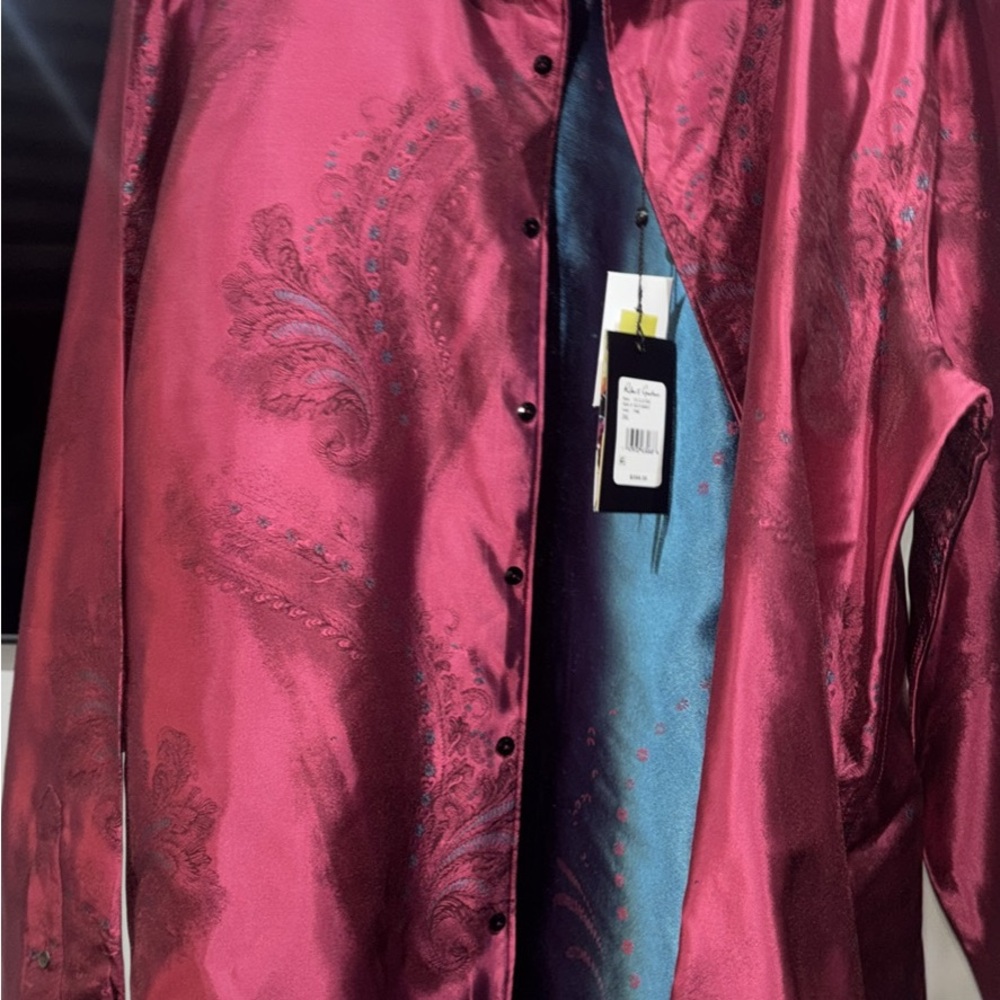 Robert Graham Pink and Blue Paisley Shirt